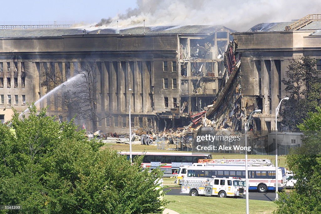 A plane crashed into the Pentagon