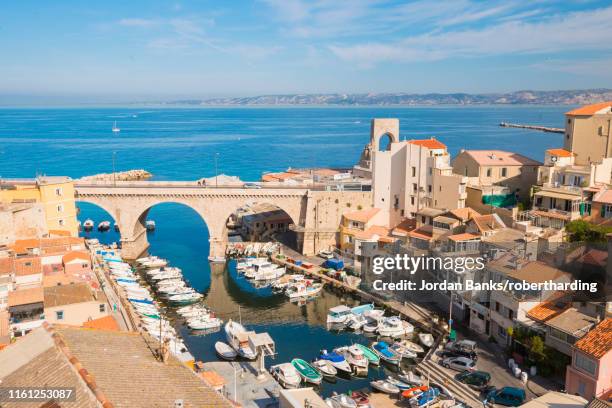 port du vallon des auffes, marseille, bouches du rhone, provence, provence-alpes-cote d'azur, france, mediterranean, europe - marseille people stock pictures, royalty-free photos & images