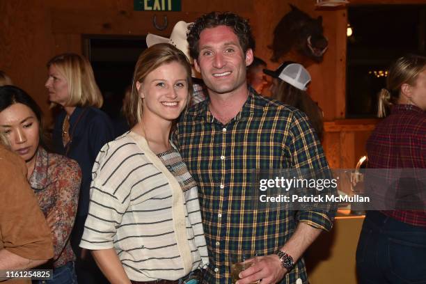 Hanne Vastveit and Justin Fichelson attend Hearst Castle Preservation Foundation - Patron Cowboy Cookout at Hearst Ranch on September 29, 2018 in San...