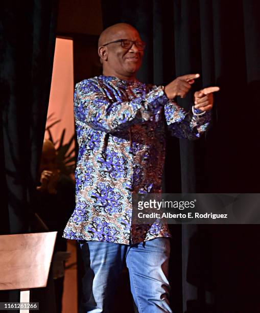 Creator/producer African vocal/choir arrangements Lebo M. Attends the Global Press Conference for Disney’s THE LION KING on July 10, 2019 in Beverly...