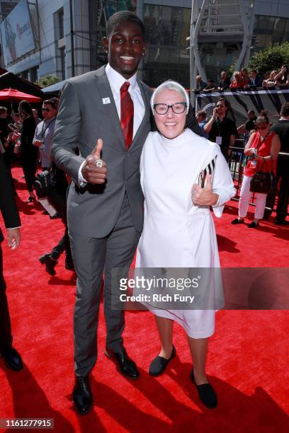 Infinite Tucker and Sister Mary Jo attend The 2019 ESPYs at Microsoft Theater on July 10, 2019 in Los Angeles, California.