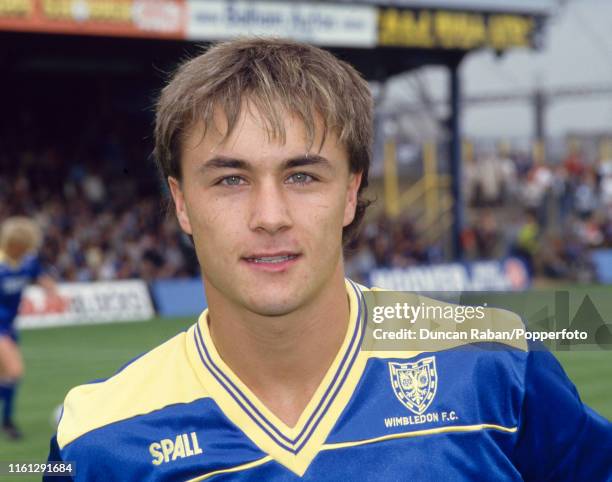 Dennis Wise of Wimbledon before a match at Plough Lane in London, England, circa 1987.