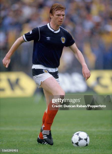 Alex McLeish of Scotland in action, circa 1986.