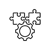 Merge business, gear to one icon