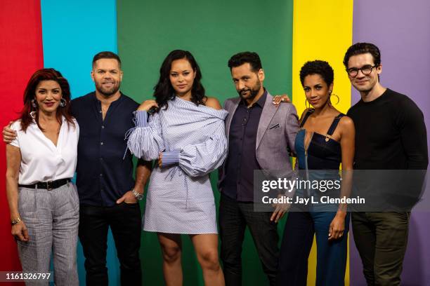 Shohreh Aghdashloo, Wes Chatham, Frankie Adams, Cas Anvar, Dominique Tipper and Steven Strait of 'The Expanse' are photographed for Los Angeles Times...