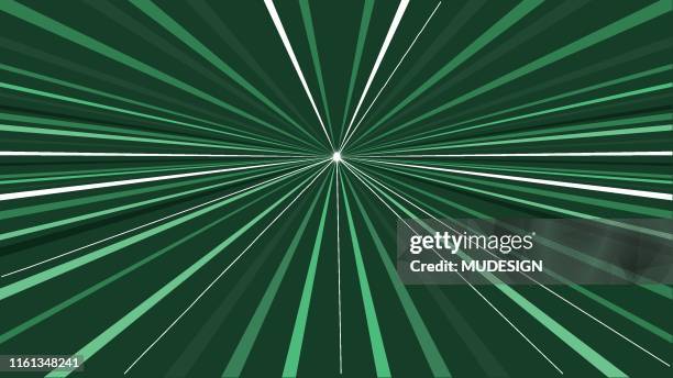 green abstract explosion - concentric lines stock illustrations