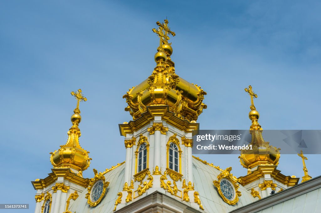 Detail of the church at Peterhof Palace, St. Petersburg, Russia