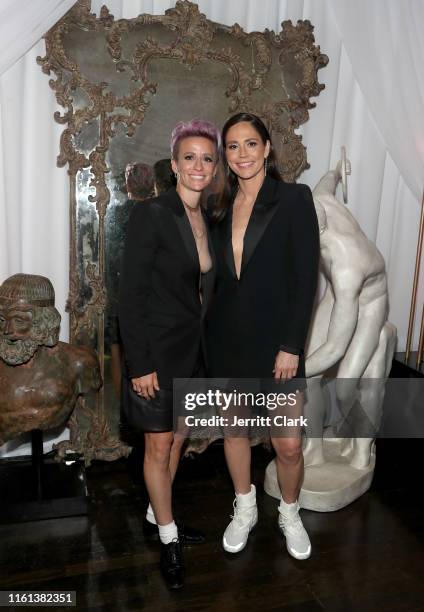 Megan Rapinoe and Sue Bird attend Victory UNINTERRUPTED at The Hollywood Athletic Club on July 10, 2019 in Hollywood, California.
