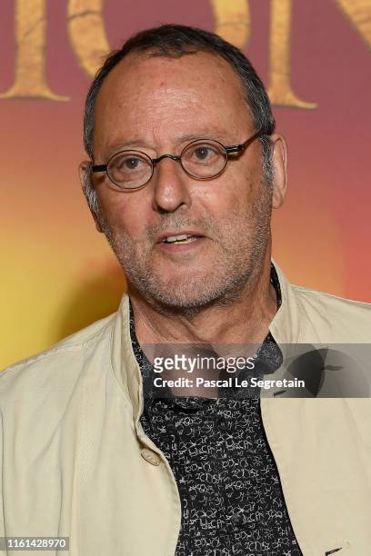 Jean Reno attends "The Lion King" Paris Gala Screening At Le Grand Rex on July 11, 2019 in Paris, France.