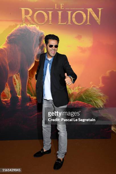Jamel Debbouze attends "The Lion King" Paris Gala Screening At Le Grand Rex on July 11, 2019 in Paris, France.