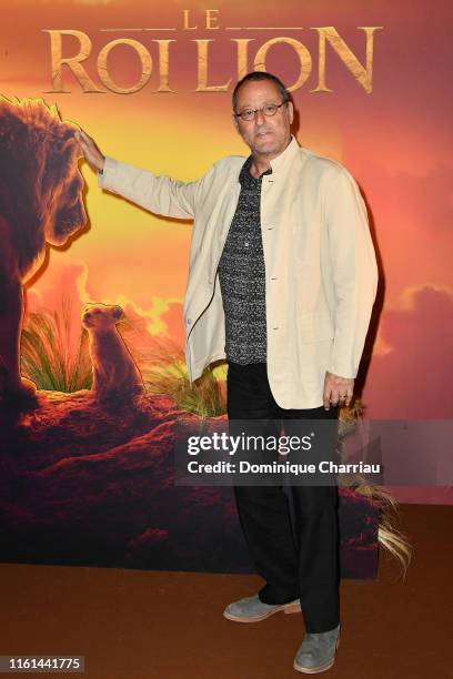 Jean Reno attends "The Lion King" Paris Gala Screening : Photocall At Le Grand Rex on July 11, 2019 in Paris, France.