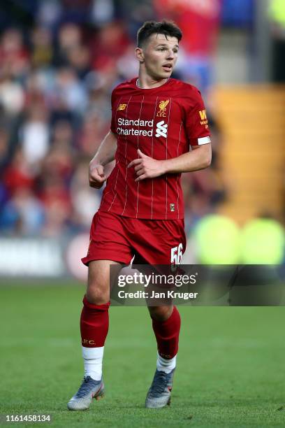 Bobby Duncan of Liverpool during the Pre-Season Friendly match between Tranmere Rovers and Liverpool at Prenton Park on July 11, 2019 in Birkenhead,...