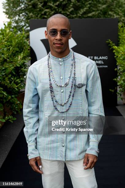 Jerry Hoffmann attends the Noir et Blanc de Chanel Fall/Winter 2019 Makeup Collection - Yachts De Paris on July 11, 2019 in Paris, France.