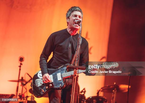 Noel Gallagher from the band High Flying Birds perfoms on stage a Madcool Festival on July 11, 2019 in Madrid, Spain.