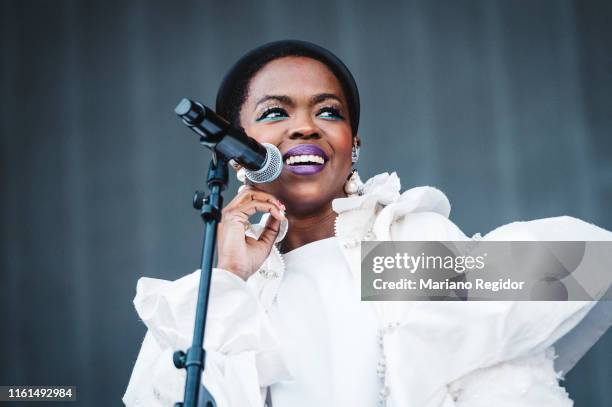 Lauryn Hill performs on stage during day 1 of Madcool Festival on July 11, 2019 in Madrid, Spain.