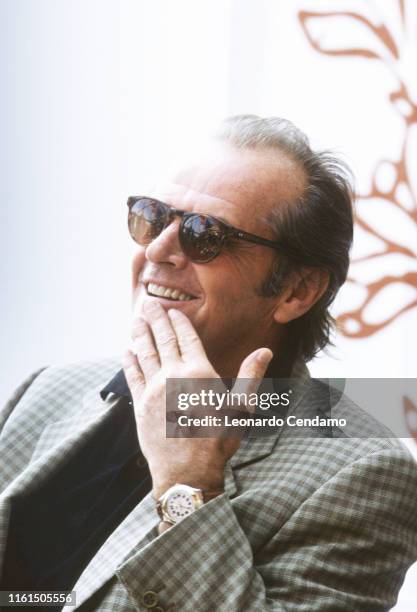 Jack Nicholson, American actor, producer, screen-writer and directo a three-time Academy Award winner, Lido di Venezia, Italy, 13th September 1995.