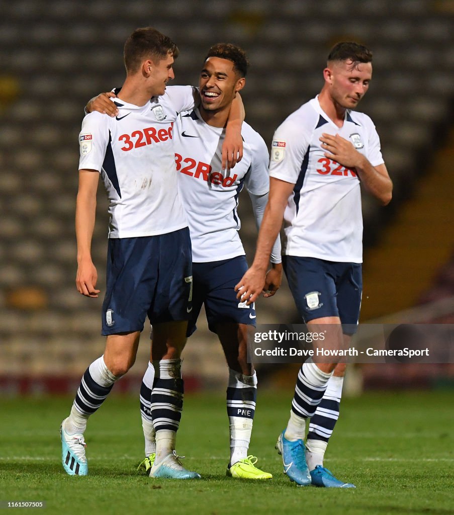 Bradford City v Preston North End - Carabao Cup First Round