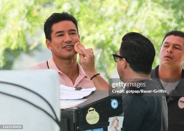 Mario Lopez is seen on August 13, 2019 in Los Angeles, California.