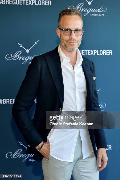 Andrew Whites attends Breguet Marine Collection Launch at Little Beach House Malibu on July 11, 2019 in Malibu, California.