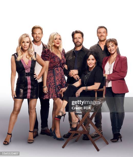 Jennie Garth, Ian Ziering, Tori Spelling, Jason Priestley, Shannen Doherty, Brian Austin Green and Gabrielle Carteris. BH90210, the highly...