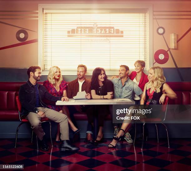 Jason Priestley, Tori Spelling, Ian Ziering, Shannen Doherty, Brian Austin Green, Gabrielle Carteris and Jennie Garth. BH90210, the highly...