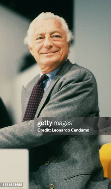 Giovanni Agnelli, called Gianni, Industrial lawyer, entrepreneur, principal shareholder and leader of Fiat group. Torino, February 1990