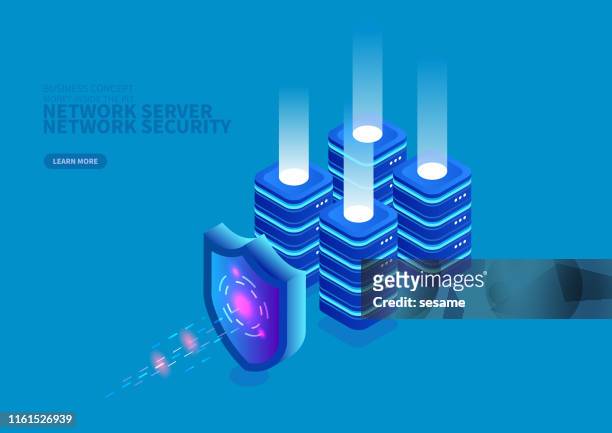 network services and network security - security stock illustrations