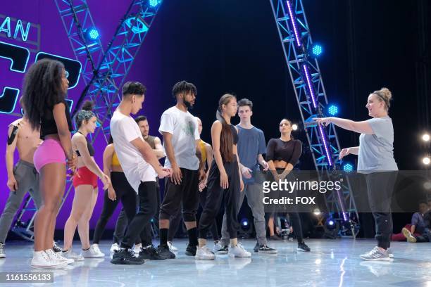 Choreographer Mandy Moore and contestants in the "Academy Part 2" episode of SO YOU THINK YOU CAN DANCE airing Monday, July 22 on FOX.