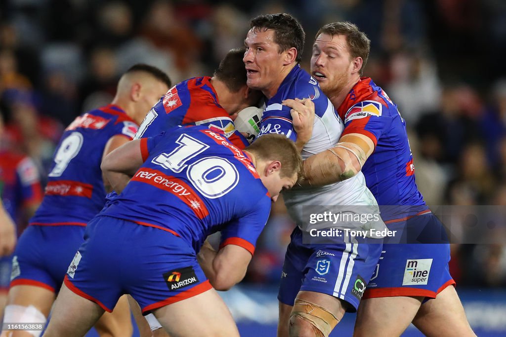 NRL Rd 17 - Knights v Bulldogs