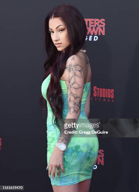 Danielle Bregoli arrives at the LA Premiere Of Entertainment Studios' "47 Meters Down Uncaged" at Regency Village Theatre on August 13, 2019 in...