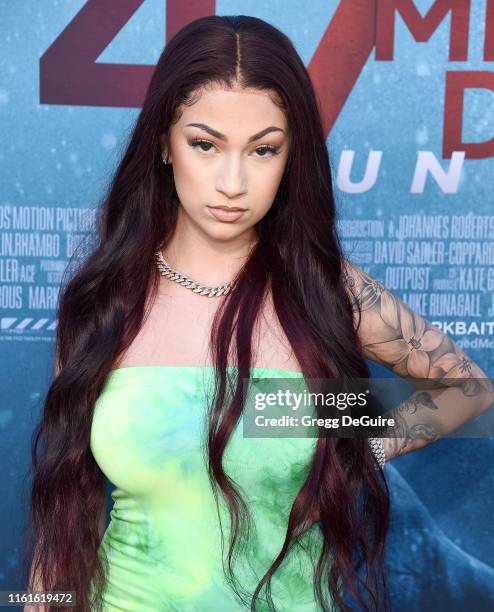 Danielle Bregoli arrives at the LA Premiere Of Entertainment Studios' "47 Meters Down Uncaged" at Regency Village Theatre on August 13, 2019 in...