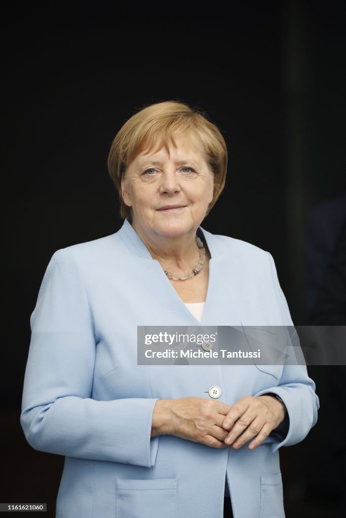 Merkel Receives New Lithuanian President Gitanas Nauseda