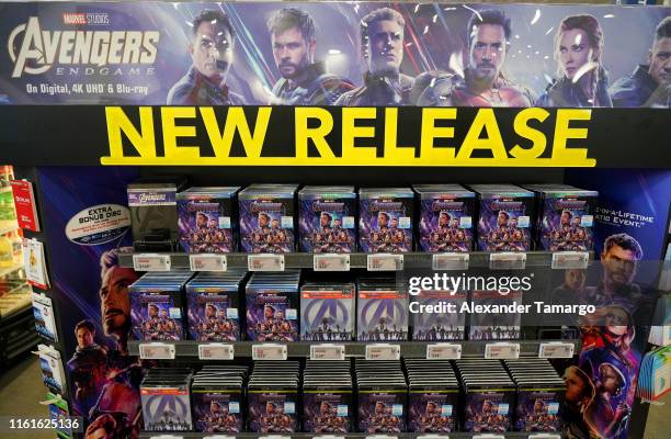 General view of the store at the Avengers Endgame "We Love You 3,000" Fan Event At Best Buy on August 13, 2019 in Hialeah, Florida.