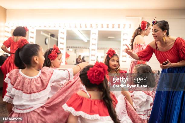 colombian traditional dance group and instructor - traditional colombian clothing stock pictures, royalty-free photos & images