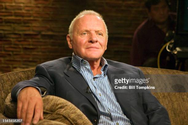 October 16: MANDATORY CREDIT Bill Tompkins/Getty Images Anthony Hopkins promoting his 2 films SlipStream and Beowolf."nOctober 16, 2007 in New York...