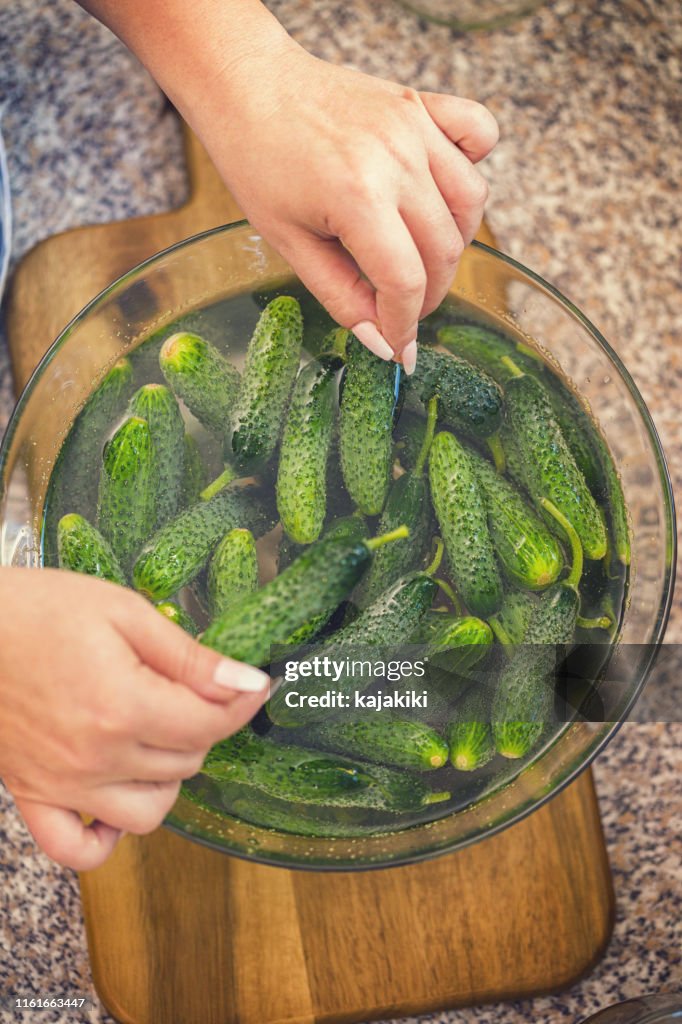 Preserving Fresh Organic Vegetables in Jars
