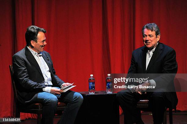 Phil Galdston interviews songwriter Jimmy Webb at the Songwriters Hall of Fame/NYU Master Session + Scholarship Awards & Showcase at Frederick Loewe...