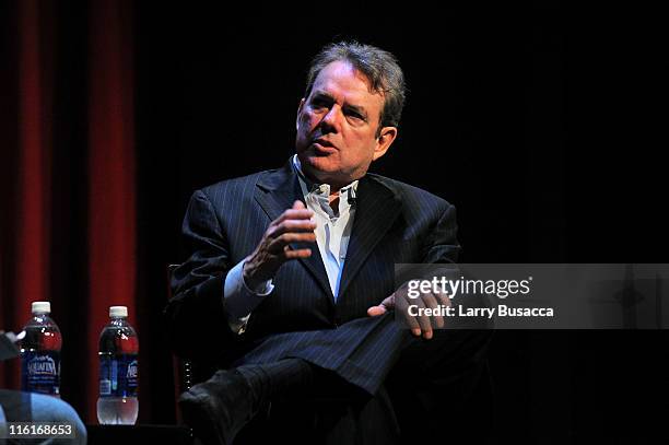 Songwriter Jimmy Webb during an interview onstage at the Songwriters Hall of Fame/NYU Master Session + Scholarship Awards & Showcase at Frederick...