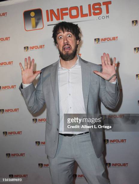 Jayk Gallagher attends InfoList.com's Pre-Comic-Con Bash held at Wisdome Immersive Art Park on July 11, 2019 in Los Angeles, California.