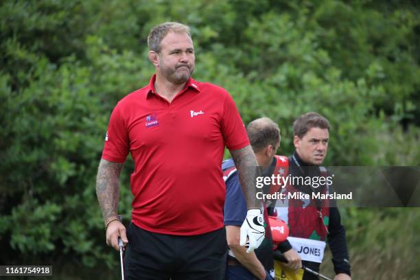 Scott Quinnell during The Celebrity Cup 2019 at Celtic Manor Resort on July 13, 2019 in Newport, Wales.