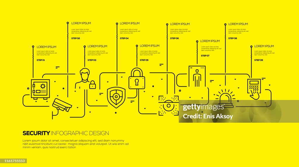 Security Infographic Design High-Res Vector Graphic - Getty Images