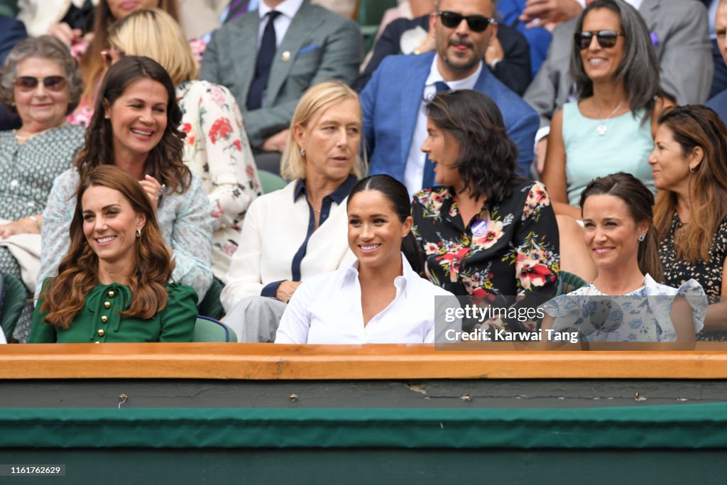 Celebrities Attend Wimbledon 2019