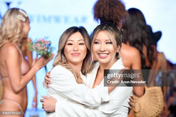 Designers Linda Bi and Linda Nguyen walk the runway for IVY SWIMWEAR At Miami Swim Week Powered By Art Hearts Fashion Swim/Resort 2019/20 at Faena...