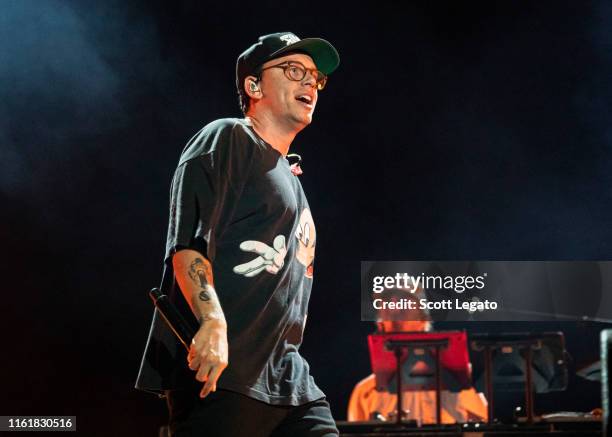 Rapper Logic performs on Day 9 of 2019 Festival D'été Quebec at Plains of Abraham on July 12, 2019 in Quebec City, Canada.