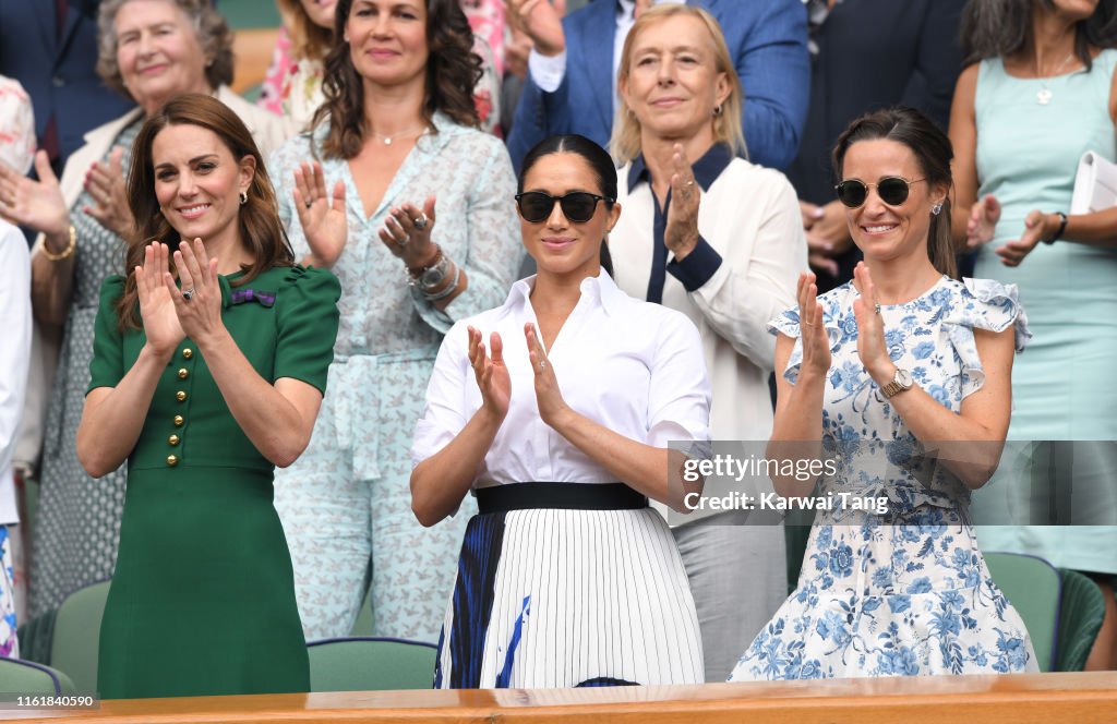 Celebrities Attend Wimbledon 2019