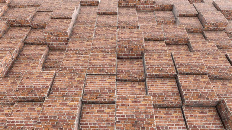 Bricks Animation. Design Circular Brick Pattern Videos and HD Footage - Getty Images