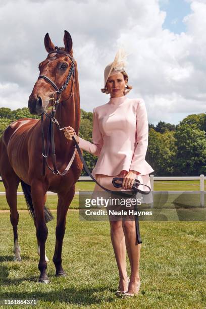 Tv presenter Francesca Cumani is photographed for the Daily Mail on June 3, 2019 in Ascot, England.
