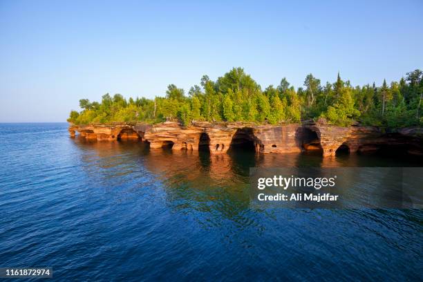 apostle islands national lakeshore - lake superior stock pictures, royalty-free photos & images