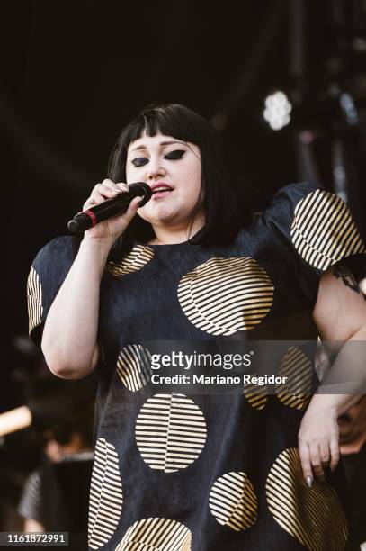 Beth Ditto of Gossip performs on stage during day 3 of Madcool Festival on July 13, 2019 in Madrid, Spain.