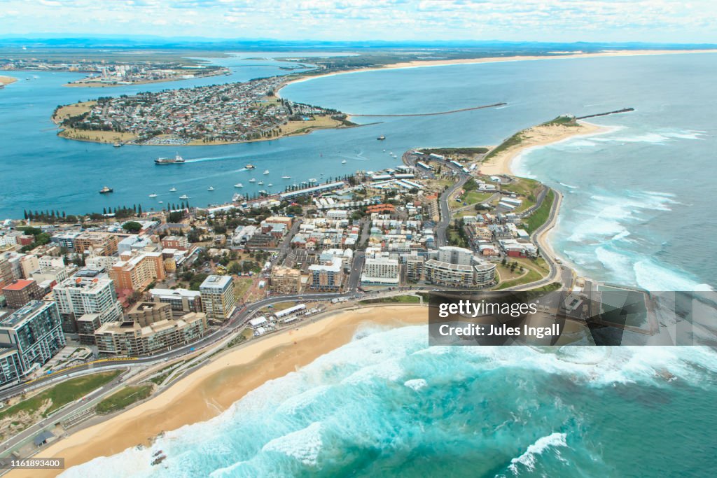 Aerial View of the Newcastle headland